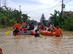 Kali Rambut Pemalang Meluap, 4 Desa Terendam