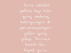 35 Ucapan Selamat Hari Guru Nasional yang Keren dan Bermakna