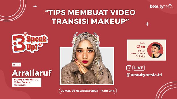 Belajar Bikin Video Transisi Makeup di Instagram Live B-Speak Up!