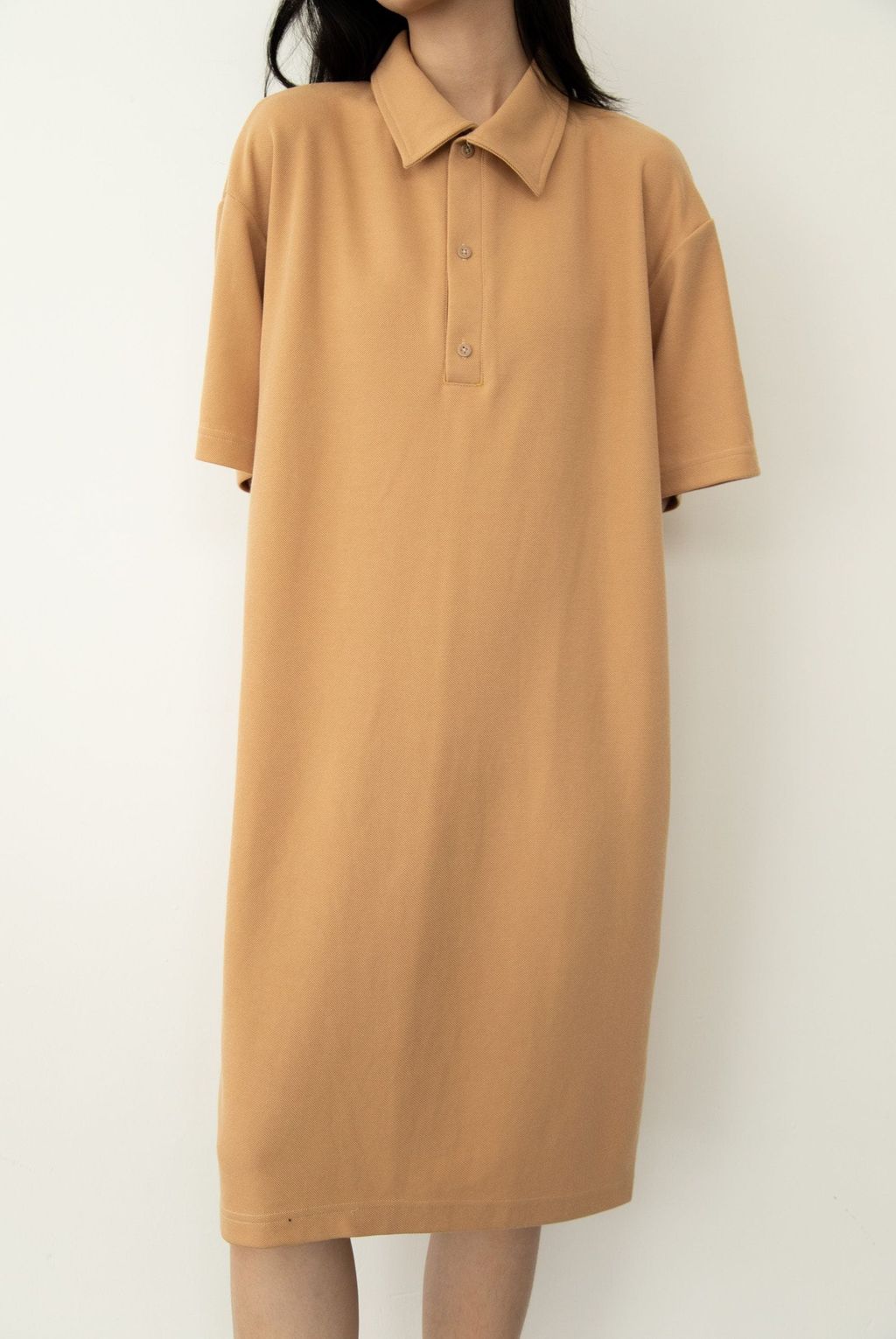 SHOPATVELVET - Studio Now Joy Polo Dress Tan