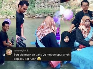5 Suami Idaman Ini Beri Hadiah Es Batu hingga Rayakan Ultah Istri di Sungai 5 Suami Idaman Ini Beri Hadiah Es Batu hingga Rayakan Ultah Istri di Sungai