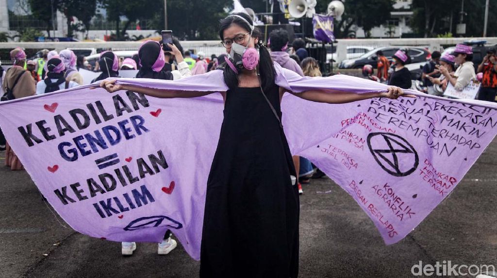 Ada Massa Tolak Kekerasan Seksual di Demo Pemuda Pancasila