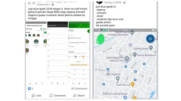 akun gojek dijual