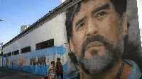 Setahun Kepergian Eldios, Mural Maradona Merajai Dinding Kota