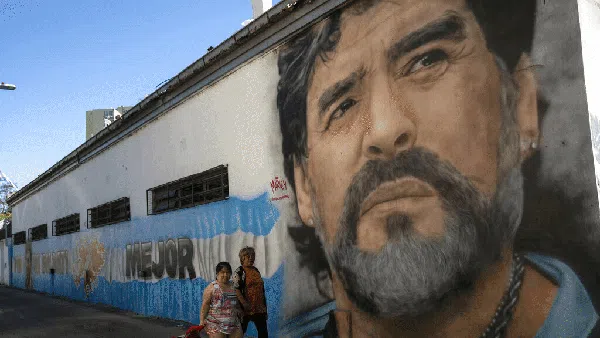 Setahun Kepergian Eldios, Mural Maradona Merajai Dinding Kota