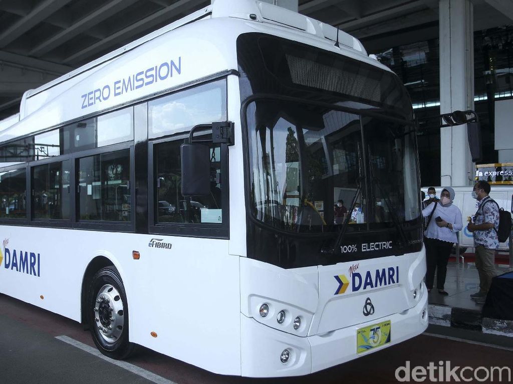Cakep! Bus Listrik Digunakan di Bandara Soekarno-Hatta