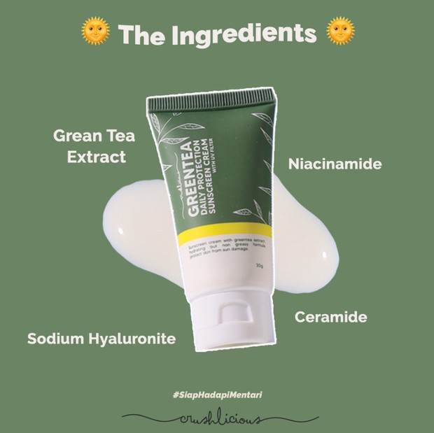 Crushlicious Greentea Daily Protection Sunscreen
