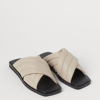 H&M - Leather Slides