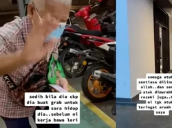 Kakek 68 Tahun Ini Masih Kerja Jadi Kurir Makanan demi Sesuap Nasi