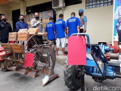 Beraksi di Imogiri, Komplotan Maling Traktor Lintas Provinsi Ditangkap