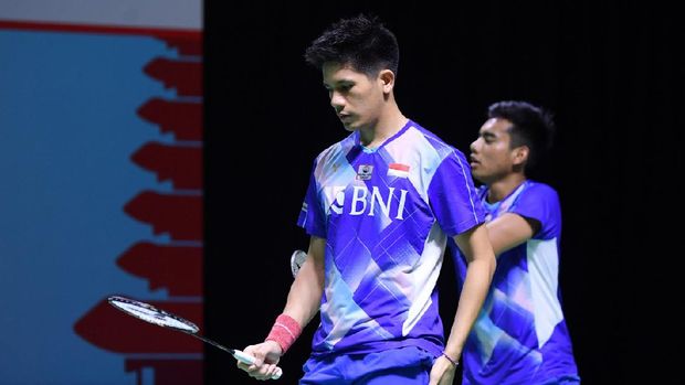 Pramudya Kusumawardana/Yeremia Yacob Rambitan disingkirkan pasangan Jepang dari Indonesia Open 2021.