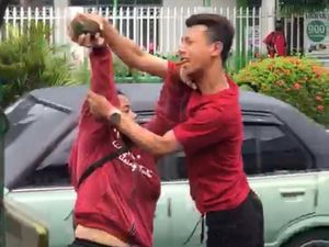 Viral Pria dan Wanita Cekcok di Jalanan Madiun