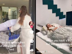 Pengin Rebahan Saat Kuliah Tatap Muka, Gadis Ini Viral Bawa Kasur ke Kampus