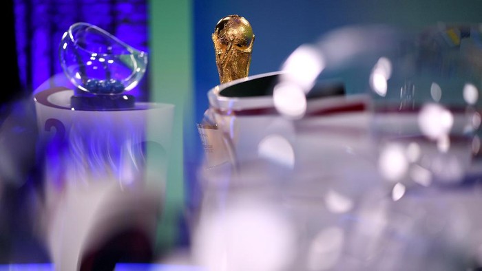 ZURICH, SWITZERLAND - NOVEMBER 26: General view during the FIFA World Cup Qatar 2022 European Play-Off Draw rehearsal on November 26, 2021 in Zurich, Switzerland. (Photo by Alexander Scheuber - FIFA/FIFA via Getty Images)
