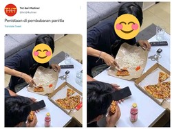 Netizen Ini Makan Pizza Pake Nasi, Sebut Rasanya Enak