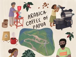 Geliat Milenial Papua Lestarikan Kopinya, Kini Lewat Digital Art