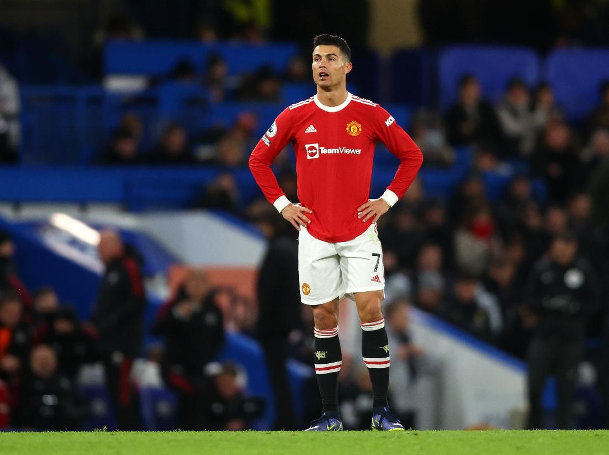 Striker Manchester United, Cristiano Ronaldo. (Foto: Clive Rose/Getty Images)