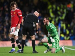 Total, De Gea membuat lima aksi penyelamatan dan tiga sapuan sepanjang pertandingan lawan Chelsea. (Foto: Getty Images/Shaun Botterill)
