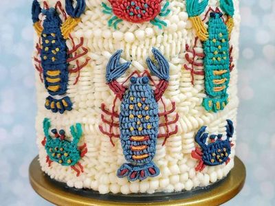 Cantik! 10 Kue Motif Rajut Persis Rajutan Tangan Asli