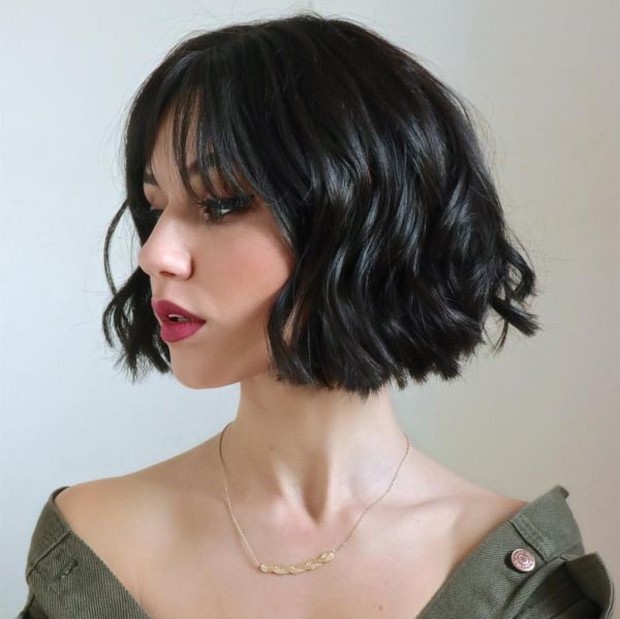 Gaya rambut sesuai zodiak/foto: pinterest.com/lizbreygel Gaya rambut bob pada potongan sampai rahang cocok untuk mempertegas karakter Virgo.