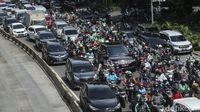 Sekitaran Monas Macet Imbas Demo Buruh