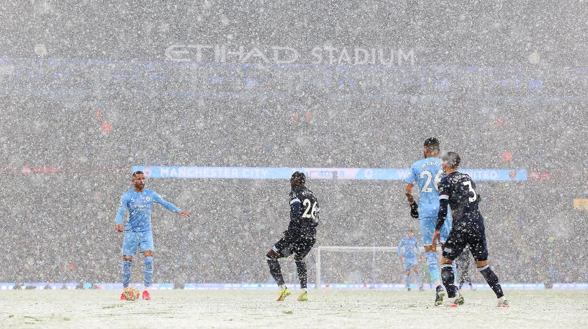 Duel Manchester City lawan West Ham sebelum ini. Foto: Getty Images/Alex Livesey