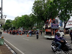 Massa KSPI Bubar, Lalin di Depan Balai Kota DKI Kembali Dibuka