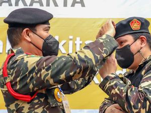 Momen Erick Thohir Dilantik Jadi Anggota Kehormatan Banser