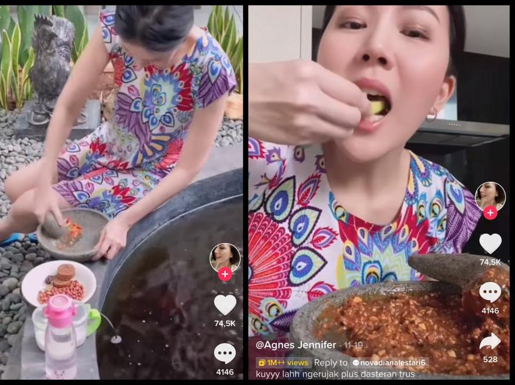 5 Momen Viral Kulineran Agnes Jennifer, Ngerujak hingga Beli Cherry Rp 2 Juta 5 Momen Viral Kulineran Agnes Jennifer, Ngerujak hingga Beli Cherry Rp 2 Juta