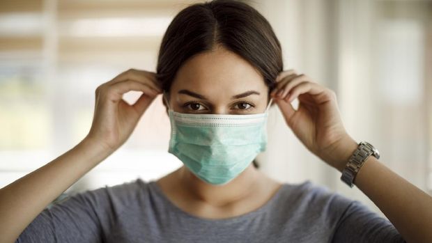 Ilustrasi masker medis