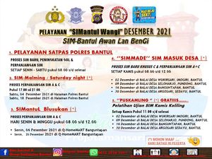 Jadwal SIM Keliling Bantul Desember 2021, Dilayani Sampai Malam!