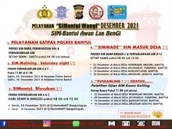 Jadwal SIM Keliling Bantul Desember 2021, Dilayani Sampai Malam!
