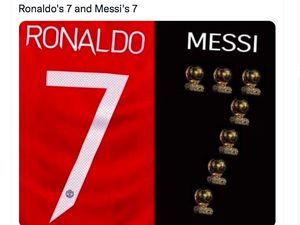 Messi 7 Kali Ballon DOr, Netizen: Sama dengan Nomor Punggung Ronaldo