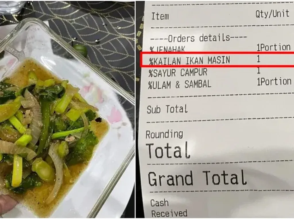 Resto Ini Dituduh Getok Harga karena Jual Kailan Ikan Asin Rp 60 Ribu Resto Ini Dituduh Getok Harga karena Jual Kailan Ikan Asin Rp 60 Ribu