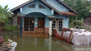 Sungai Silugonggo Meluap, Permukiman di Pati Terendam Banjir