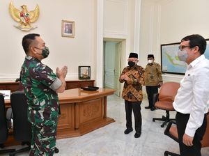 Temui Maruf Amin, KSAD Dudung Bicara soal Rangkul KKB Papua