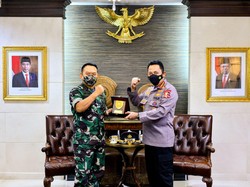 Dikunjungi KSAD Dudung, Kapolri: Sinergitas TNI-Polri Makin Dioptimalkan