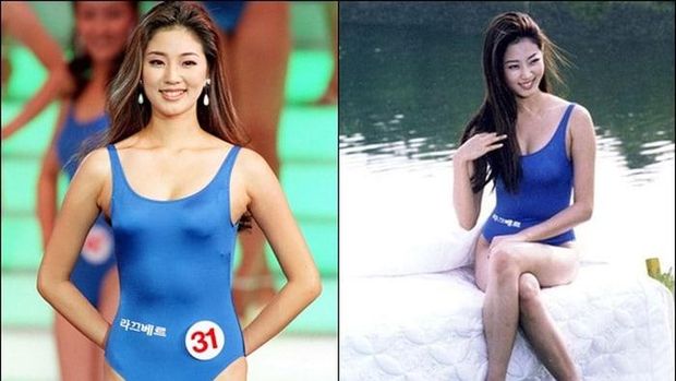 Kim Sa Rang ketika tampil di pergelaran Miss Korea tahun 2000