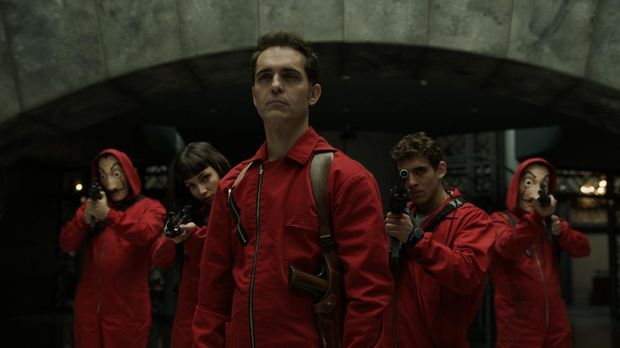 Berlin dan Professor dalam Money Heist season 2