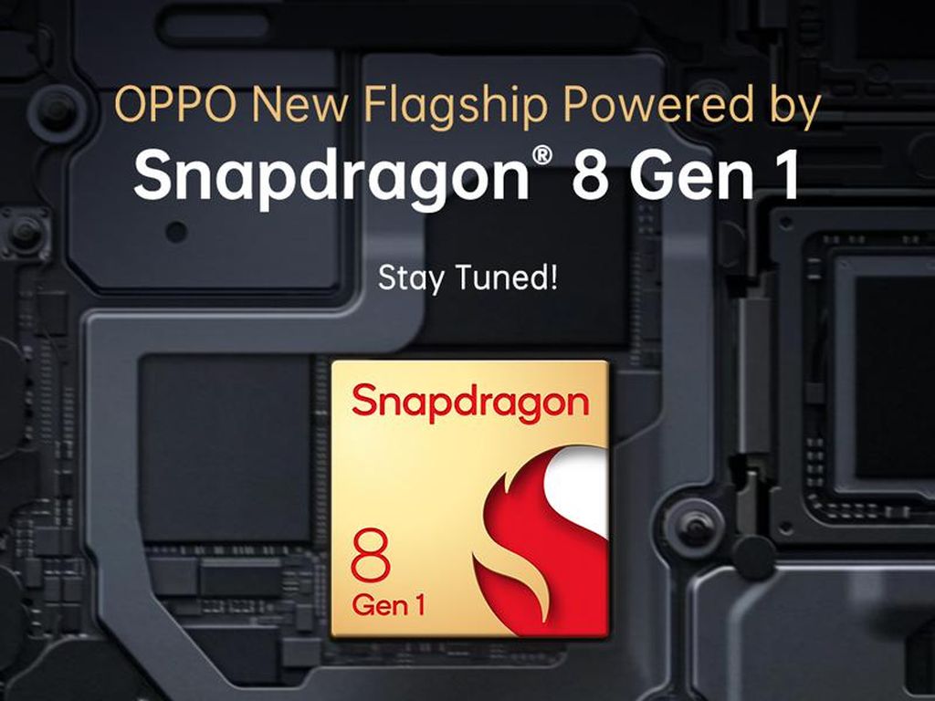 Oppo Siapkan HP Berotak Snapdragon 8 Gen 1 di Awal 2022