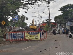 Proyek Jembatan Jonasan Solo Molor, Jalan Juanda Masih Ditutup