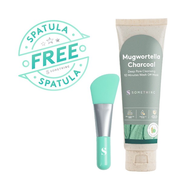 Somethinc Mugwortella Charcoal Deep Pore Cleansing 10 Minutes Wash Off Mask / foto : somethinc.com