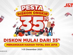 Pesta Akhir Tahun J&T Express, Diskon Ongkir-Undian Total Rp 500 Juta