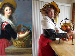 Keren Tapi Bikin Ngakak! Tantangan Foto Mereplikasi Lukisan Ternama