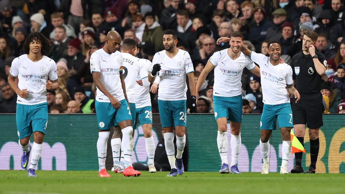 Manchester City kalahkan Aston Villa. (Foto: Getty Images/Naomi Baker)