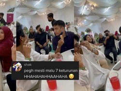 Ngakak! Pria Ini Bajunya Sama dengan Pelayan Katering di Acara Kondangan