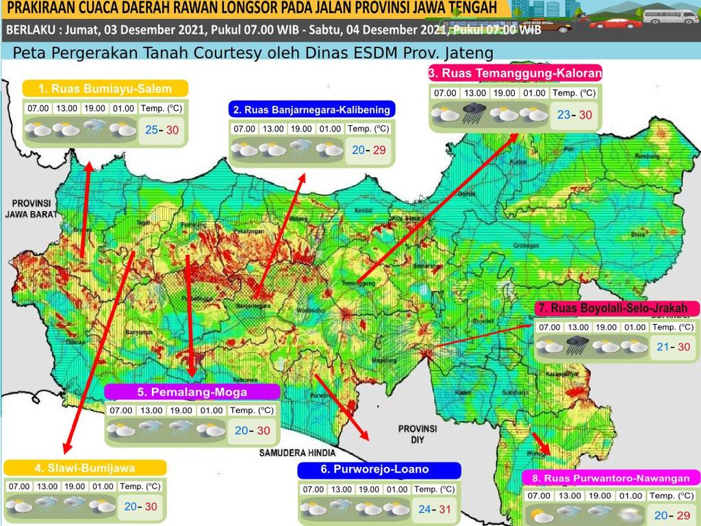 Cek! Ini 8 Ruas Jalan Rawan Longsor di Jateng Beserta Kondisi Cuacanya Cek! Ini 8 Ruas Jalan Rawan Longsor di Jateng Beserta Kondisi Cuacanya
