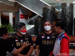 Di Bali, Jokowi Sampaikan Apresiasi ke Tim Bulutangkis Piala Thomas