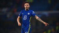 Selanjutnya ada Saul Niguez yang dipinjam Chelsea dari Atletico Madrid selama musim 2021/2022 dengan opsi pembelian permanen, tapi sepertinya kalah saing dengan penghuni lini tengah Chelsea lainnya. Getty Images/Richard Heathcote.