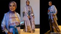 Soraya Larasati Tampil Anggun Pakai Outfit Pastel Karya Ria Miranda